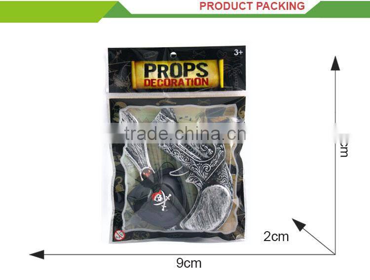 Funny pretend play toy plastic gun pirate toys for boy