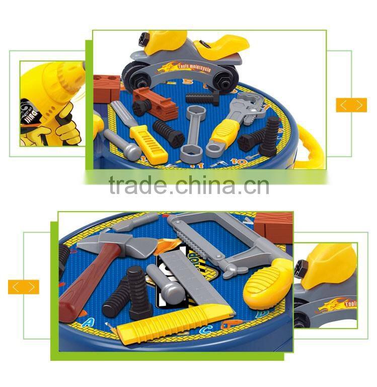 Hot selling big plastic suitcase toys workshop tool table