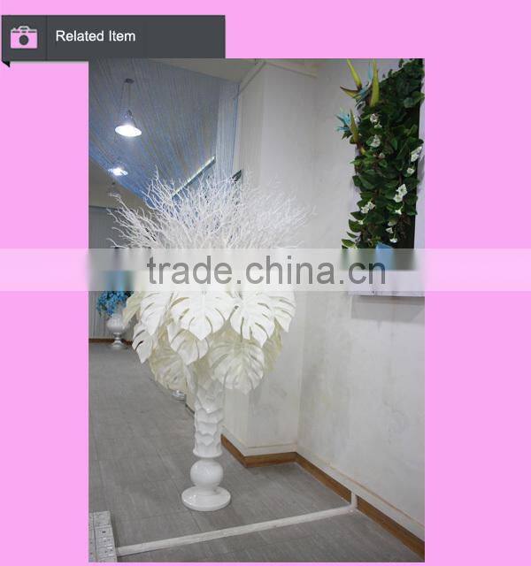 Artificial leaves for decoration sliver golden glitter leaves wedding decoration