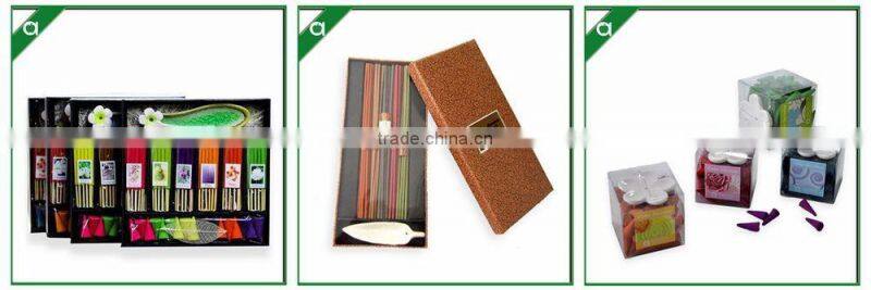 scented glass candle packed in calico bag