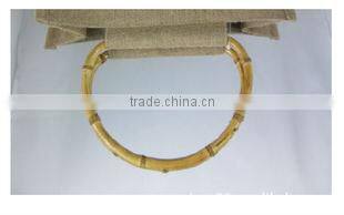 Brown bamboo bag handles 5inch*4.5inch*1.6cm