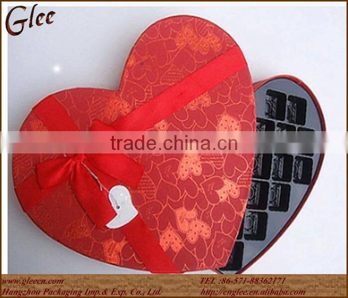 red lovely chocolate box for love person