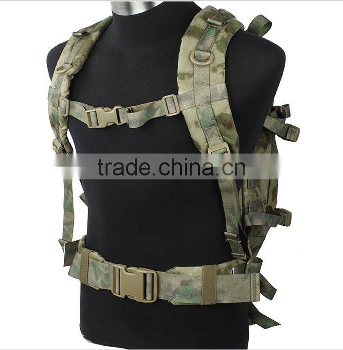 custom green camouflage military tactical molle style A3 day backpacks