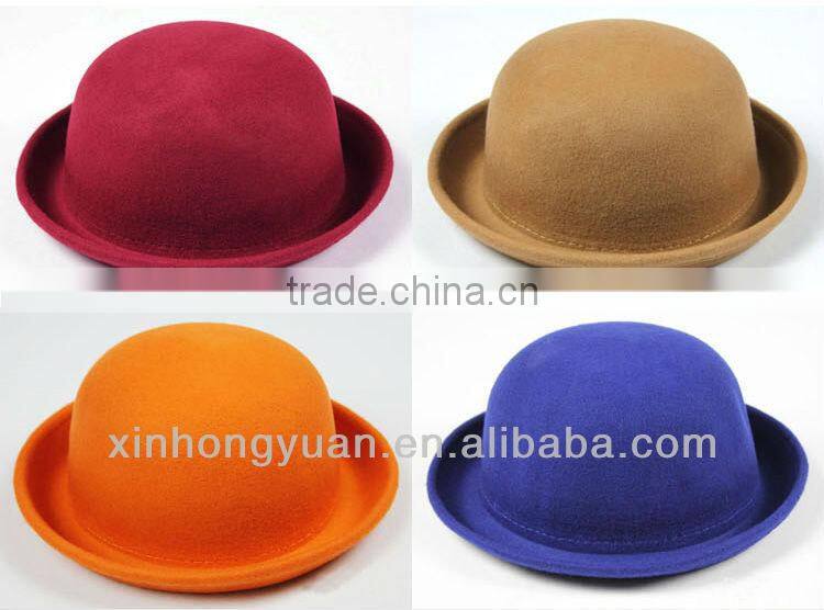winter fashion beautiful wool felt beanie hat for women