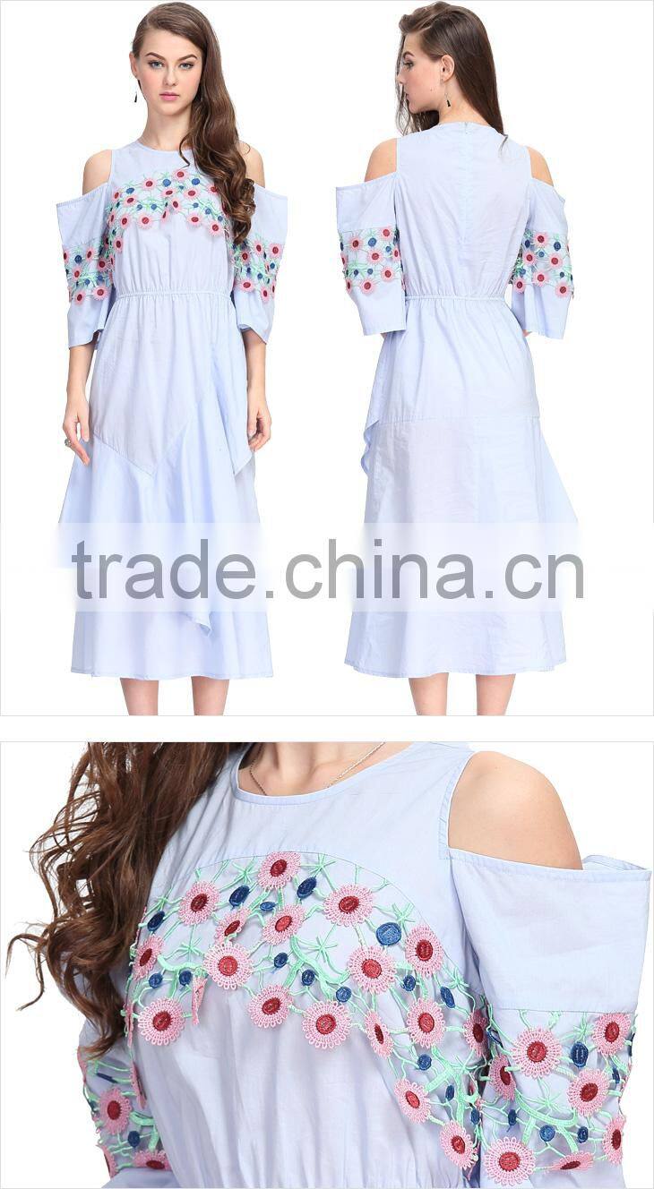 Designer Lady Straight Smart Casual Cloth Beautiful Fashion New Model Woman Dress