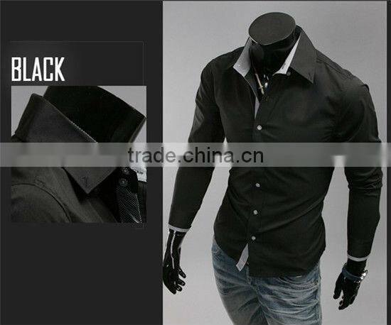 Slim fit shirt men china shirt stock wholesale italian design man shirts