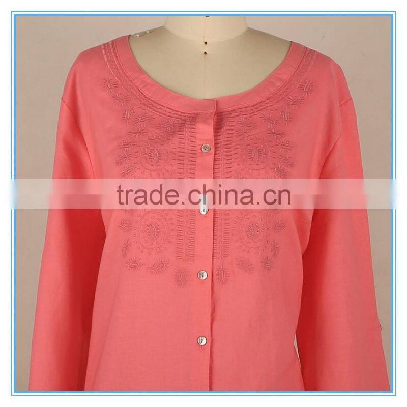 Women Kurti Top Wholesale Clothing Delhi Indian Embroidery Cotton Top