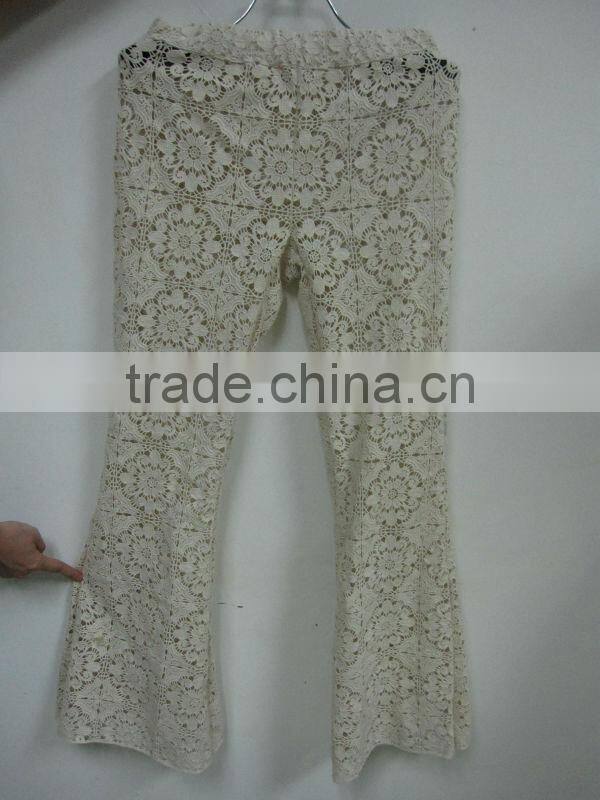 Embroidered lady trousers