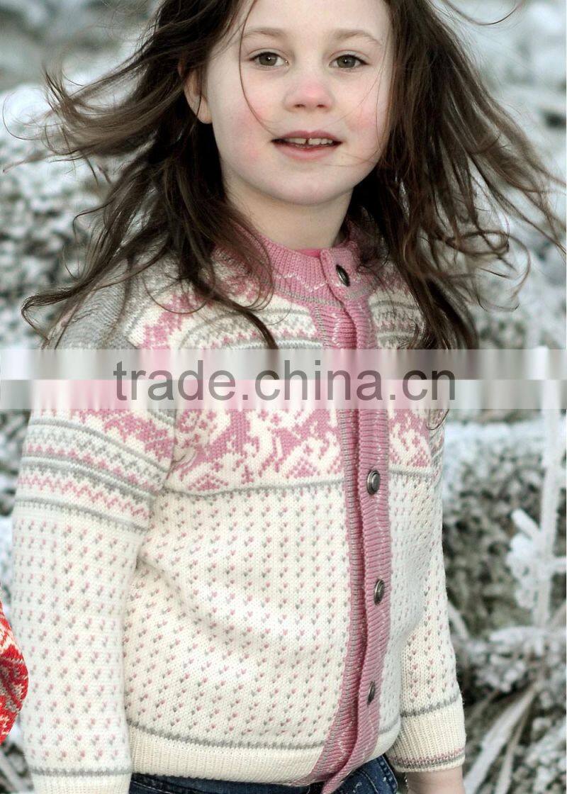 wool sweater design for boys Reindeer Wool Cardigan