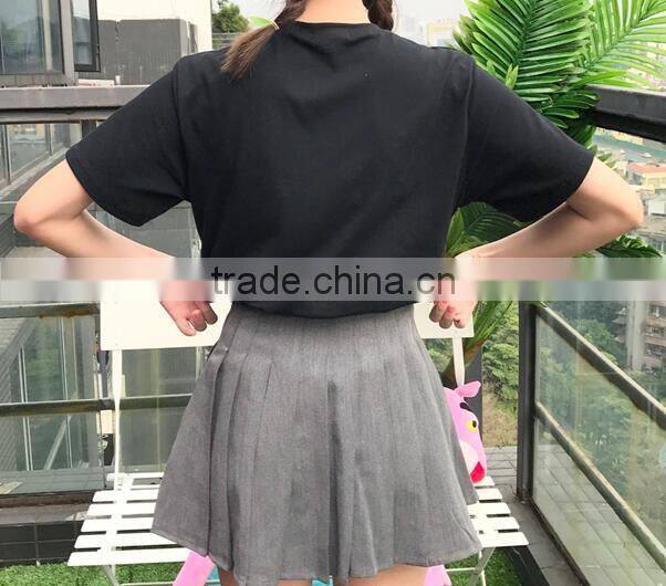 Women's blouses and lovely summer printing white shirts with short sleeves