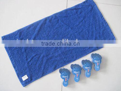 Foot shape 100% cotton compressed beach towel
