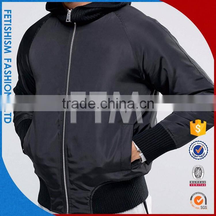 Newest OEM service fluffy black jacket