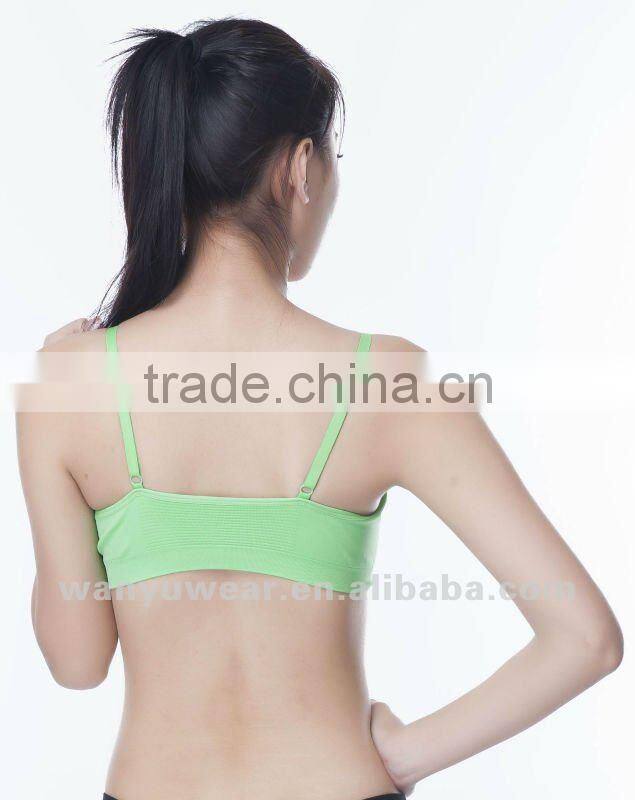 Fashion colorfuly seamless stylish yoga sports girl brand sexi girl bra