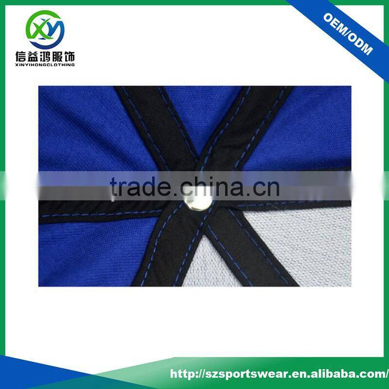 Hot selling blue unisex custom knitted Embroidery logo sports cap/cap and hat/golf visors