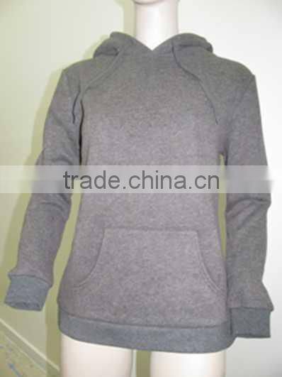 Ladies pullover hood grey sport