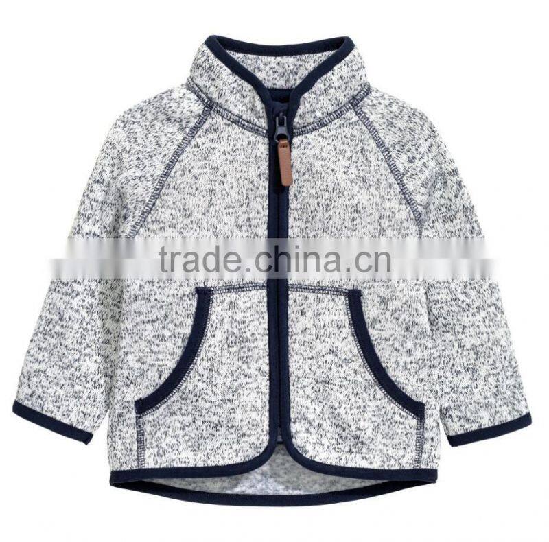 Knit in soft kids jacket polar fleece hoody jacket for gorls