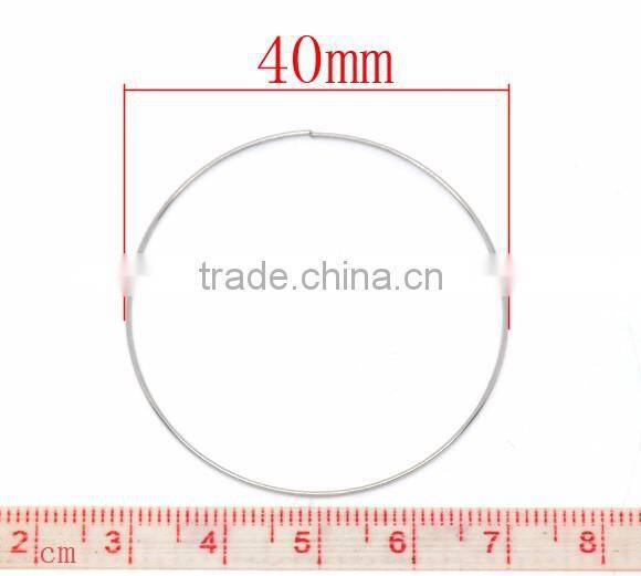 Wholesale Jewelry 40mm Dia. 0.6mm thick Loops Memory Beading Wire