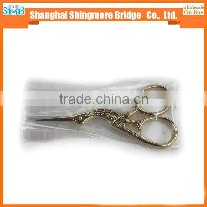 2017 alibaba china supplier hot sales good quality overgild crane scissors with cheap price