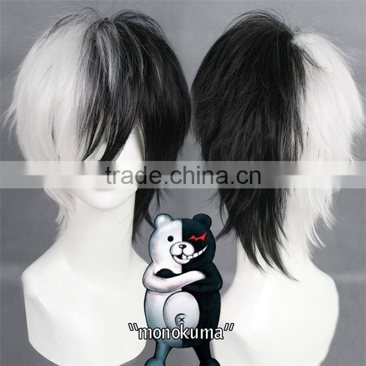 AD3038 monokuma /Black Jack Wig Cosplay white and black cosplay wigs