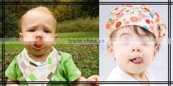 Green Cotton Printed Multifunction Baby Hair Accessories