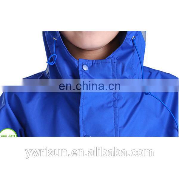 High Quality Waterproof Nylon Raincoat Kids Rain Coat With Custom Logo For 2-14 T