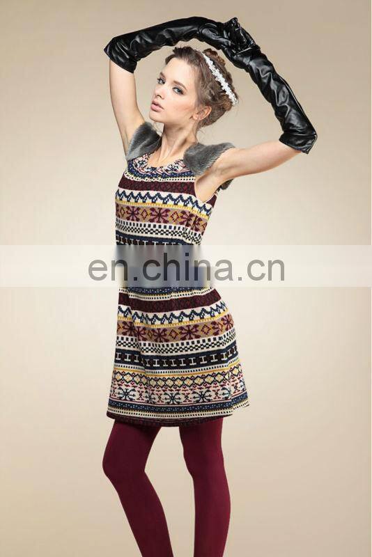 ladies high waist spaghetti strap sleeveless knitting dress for 2013 summer