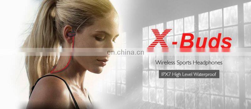 Wavefun X-Buds bluetooth headphones IPX7 waterproof wireless earbuds with bass sport CSR earphone with mic headset