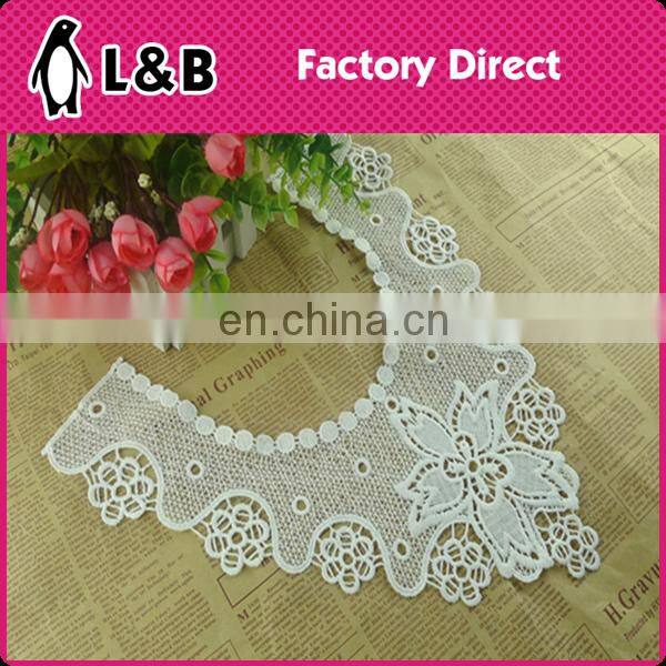 New Design Milk Silk Collar Embroidered Neckline Fringe Decorative Collar For Garment