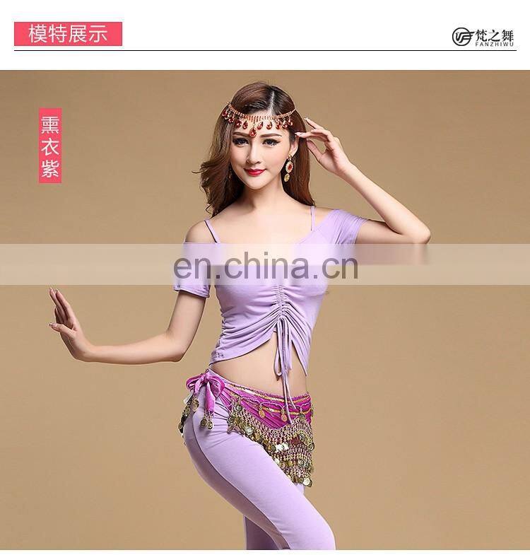 S-3091 Special design modal sexy belly dance crop top