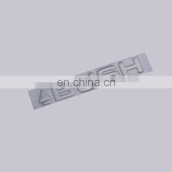 Professional OEM Items Durable Style And Chrome Color Plated Custom Embossed Pvc Logo With Adhesive