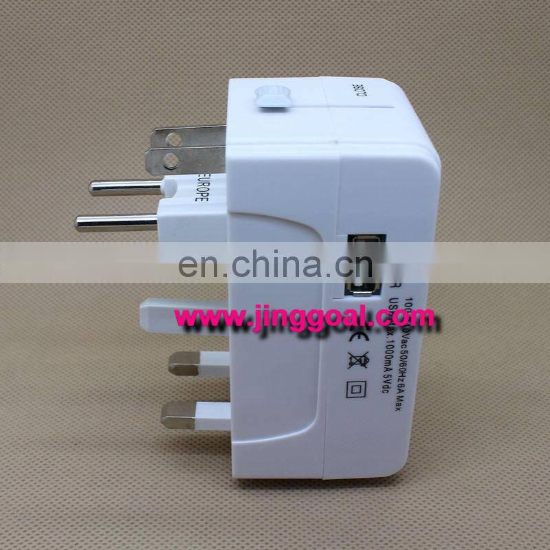 Universal Plug Adaptor with USB