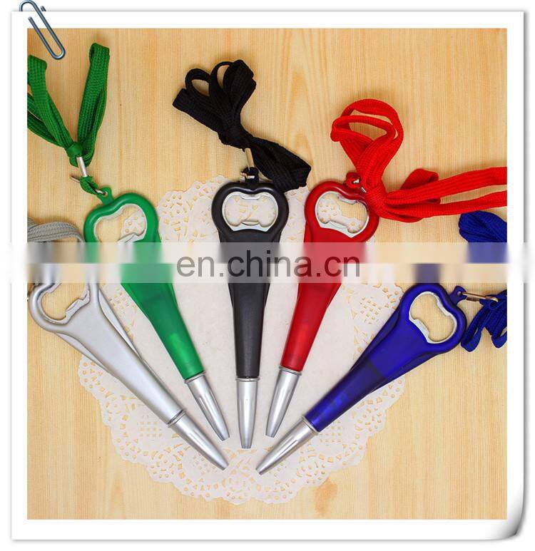 promotion novelty fancy creative advertising bottle opener ballpoint ball pen