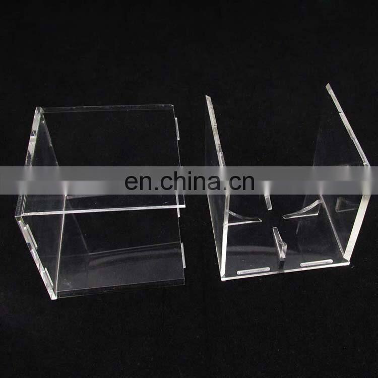 Superior quality small clear acrylic golf ball display case box with special structure