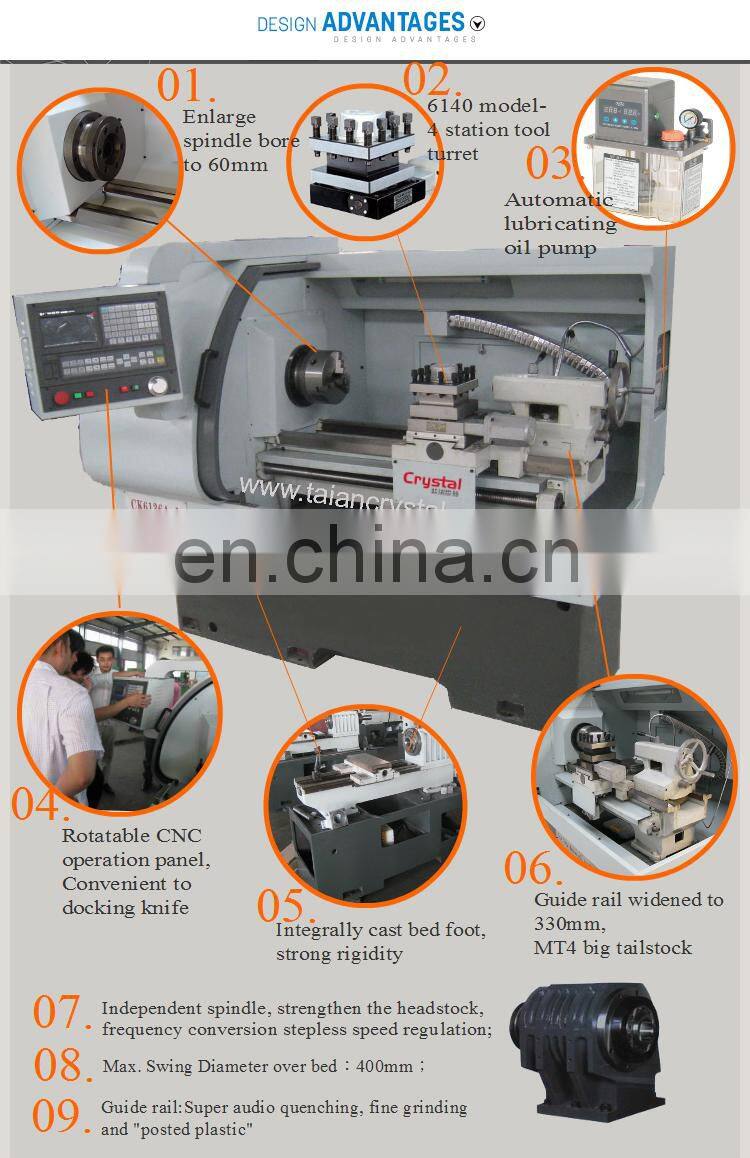 enterprise lathe metal lathe cutting tools CK6136A-2/ 750mm