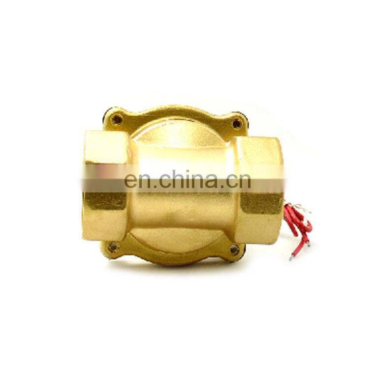 DC12V 24V 36V DN32 2W-320-32 Normally Closed Brass 2-WAY Electric Solenoid Valve
