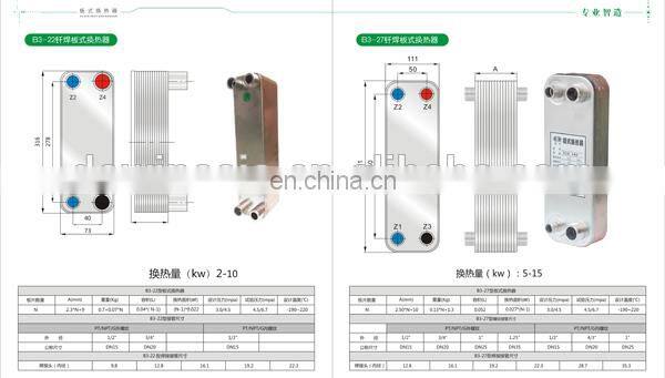 Brazed SS titanium plate heat exchanger