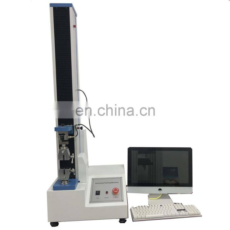 Single column servo motor computer controlling tensile testing machine