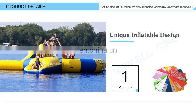 Aqua sports multifunctional inflatable water bouncer floating trampoline