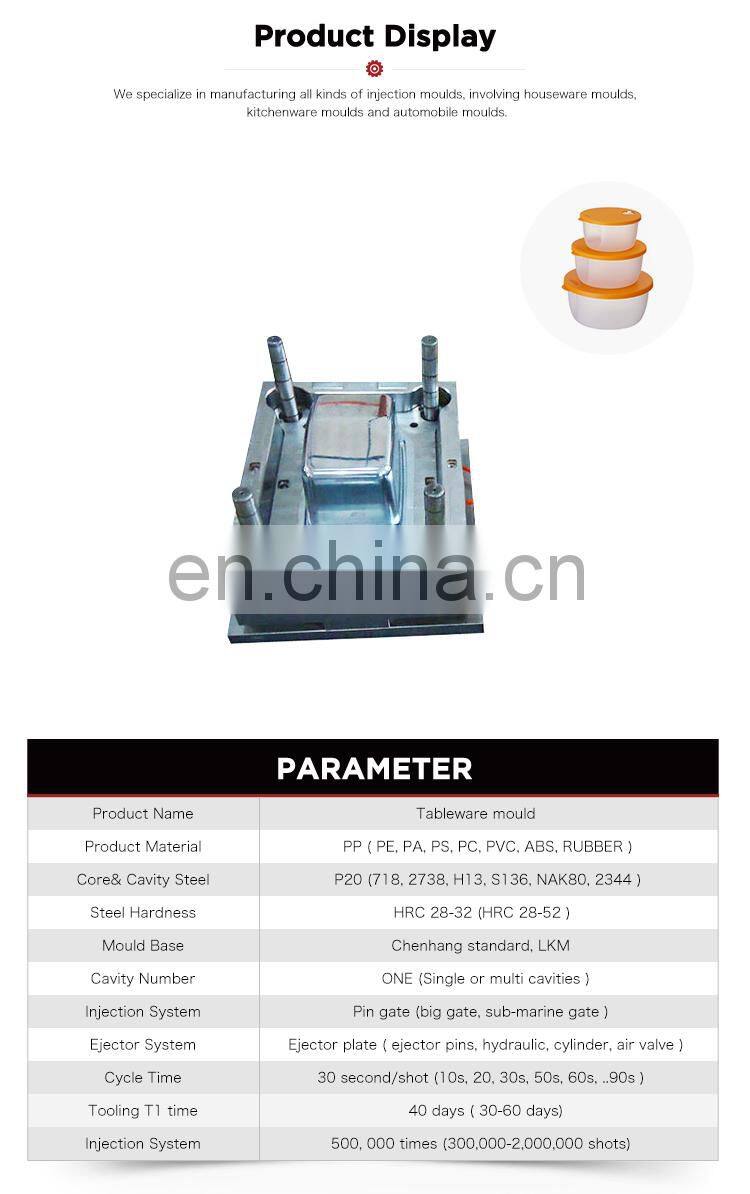 Electric hand plastic commodity moulding machine die for food container