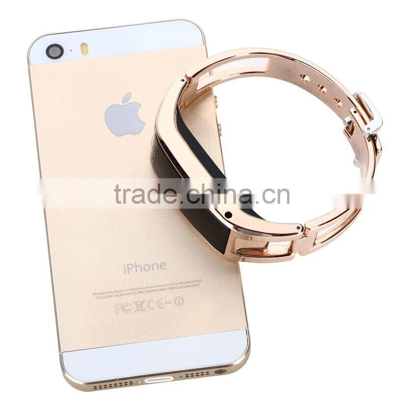 Stainless Steel OLED screen metal band D8 smart watch smart bracelet