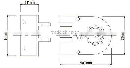 J2662 GL:Heavy Duty Zinc Alloy Jimmy Proof Brass cylinder