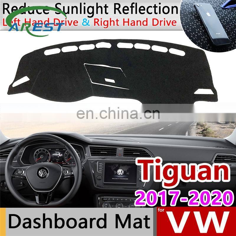 for Volkswagen VW Tiguan MK2 2017 2018 2019 2020 Anti-Slip Mat Dashboard Cover Pad Sunshade Dashmat Carpet Dash Car Accessories