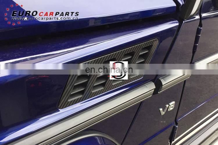 w463 stripes fit for G-class W463 all year hood air vents and fender air vents carbon fiber w463 hood+fender