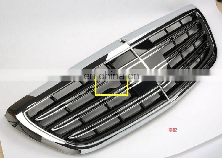 S65 front grill fit for MB S CLASS w222 S320 S400 S500 S600 S63 2013 year UP to S65 style racing grille