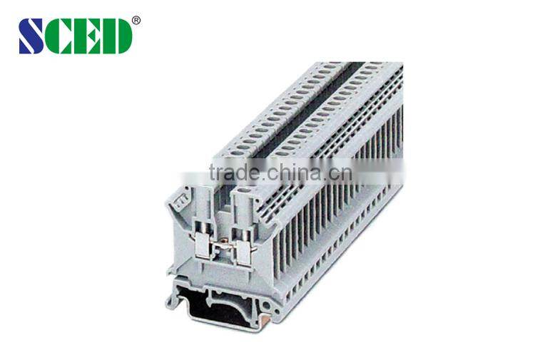 CE approved pheonix type screw rail mounted terminal blocks