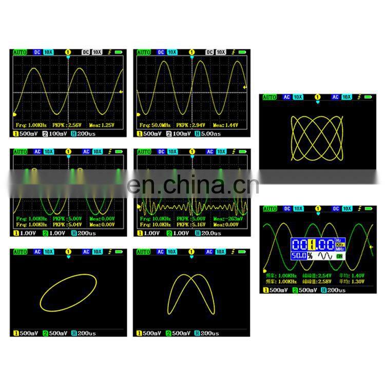 DSO2512G Digital Oscilloscope 120M Bandwidth 500M Sampling Mini 2 Channel Oscilloscope For Repairs
