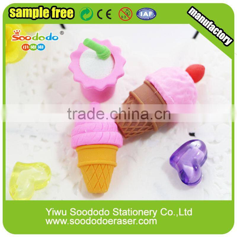 Novelty Eraser Western Food Shaped