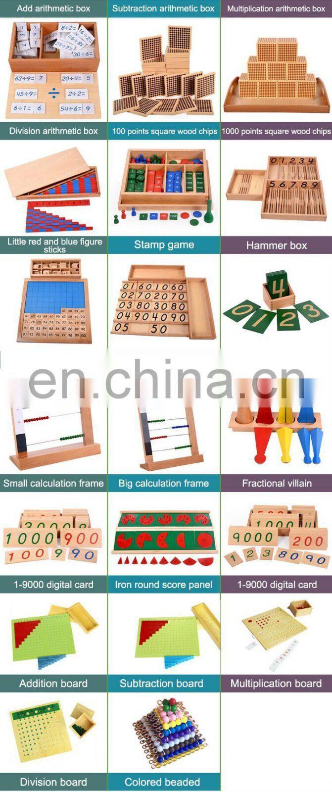 Hot Popular Puzzle Preschool Kids Educational Montessori Material Kindergarten Toys Montessori Wooden Toys