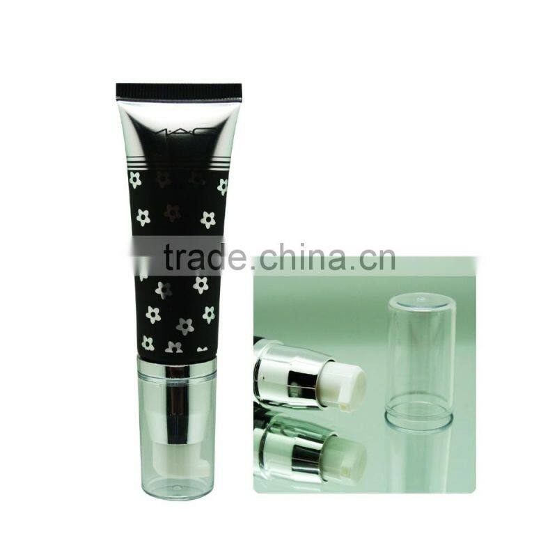 Dia 25mm black lotion pump soft tube suitable for cosmetic packaging airless pump tube