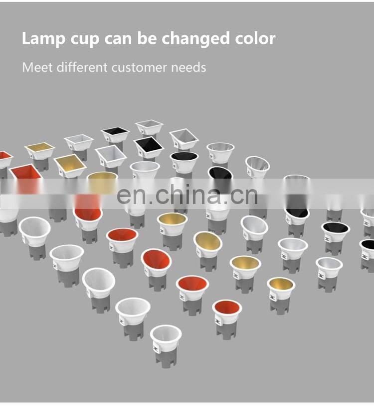 High Quality Dali Frame Recessed Profile Adjustable Fixture 3 Color CCT Spotlight Led Spot Light